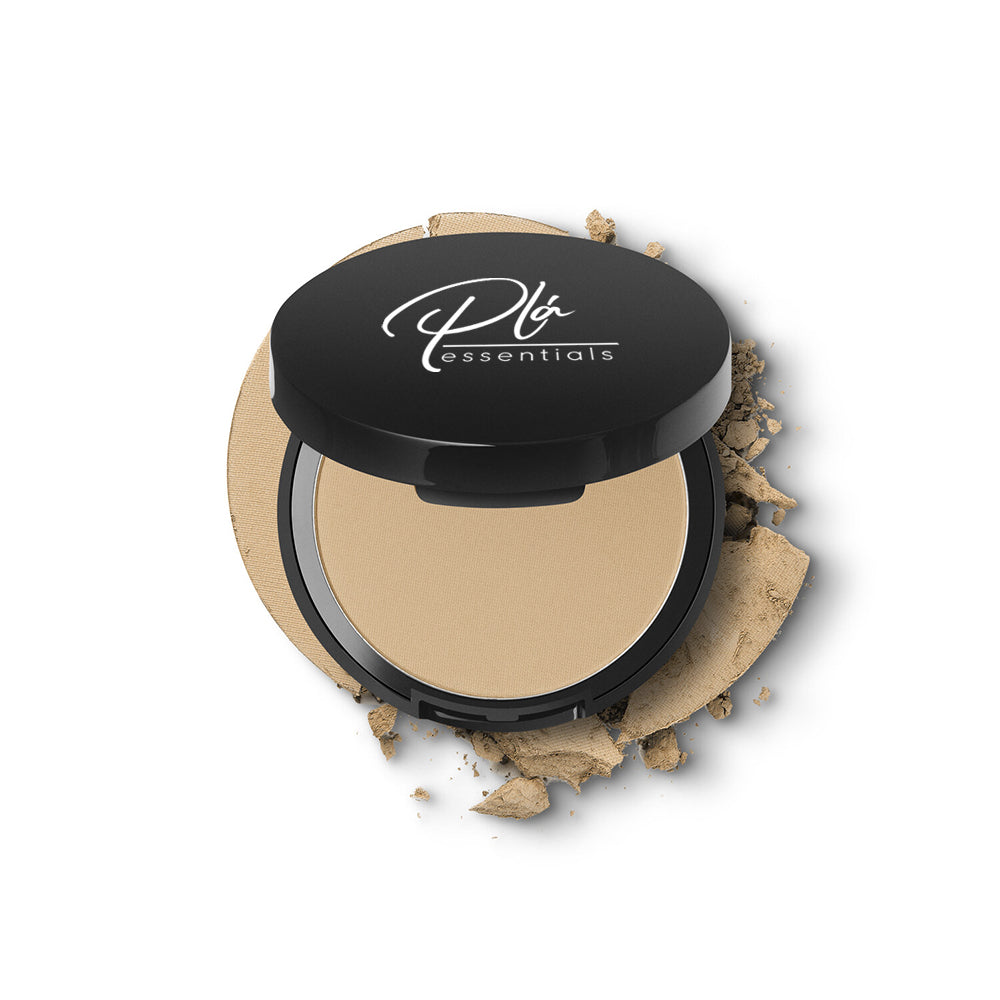 an open compact powder mineral foundation tender color