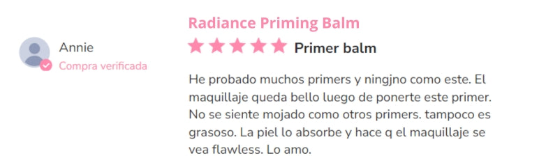 Review of the Radiance priming balm Plá Essentials